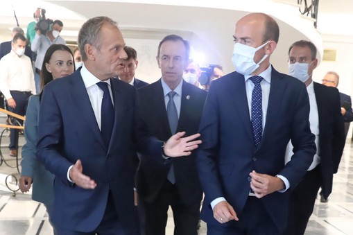 Donald Tusk, Tomasz Grodzki, Borys Budka