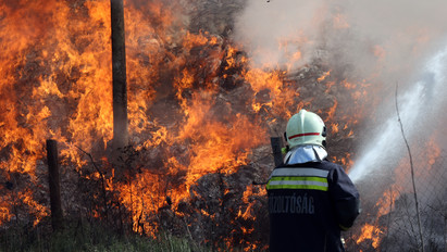 Ég a szeméttelep Sárbogárd mellett: hatalmas lángokkal küzdenek a tűzoltók – helyszíni fotók