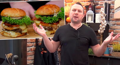 Słynny kucharz pokazał, jak zrobić domowy Burger Drwala. Smakuje lepiej niż kupny