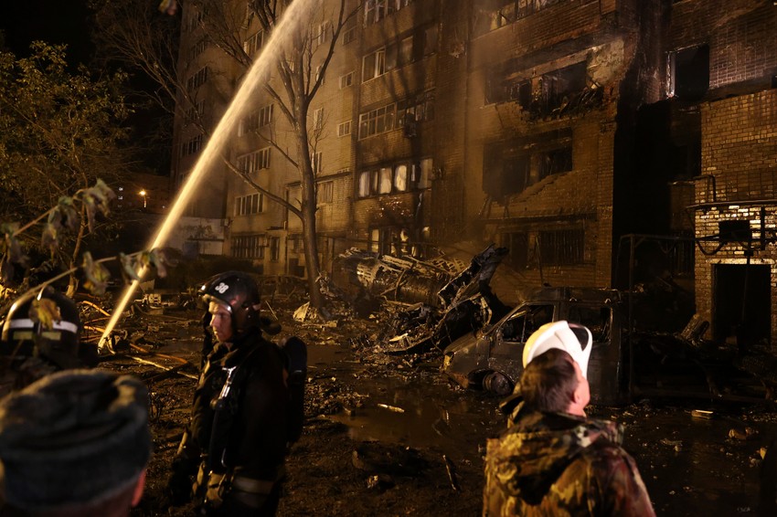 Pad vojnog aviona u Jejsku, Rusija