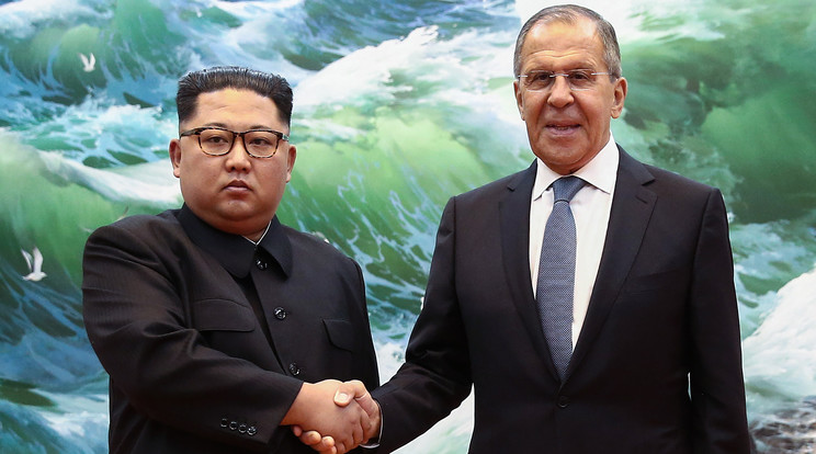 Kim Dzsong-Un és Szergej Lavrov Phenjanban találkoztak /Fotó: AFP
