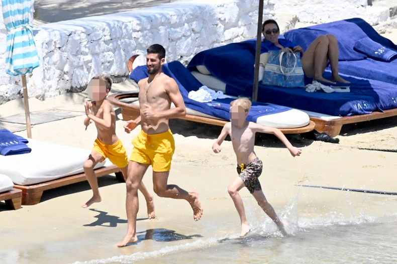 Novak i Jelena Đoković Mikonos