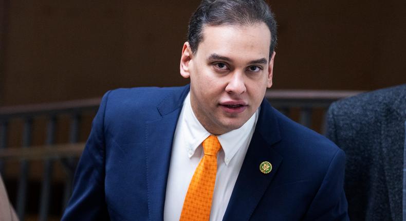 Rep. George Santos in the Capitol Visitor Center on February 7, 2023.Tom Williams/CQ-Roll Call, Inc via Getty Images