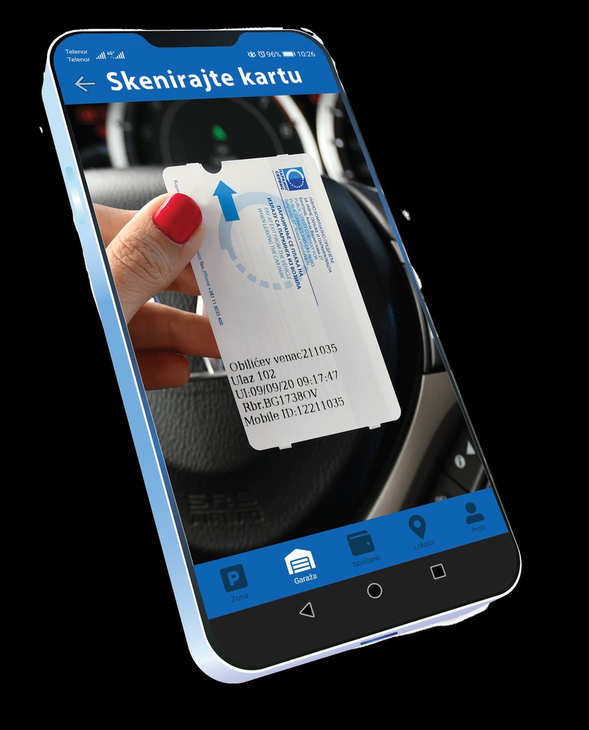 Placanje parkiranja u garazama