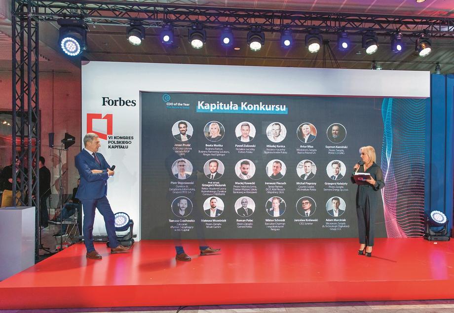 Uroczystego otwarcia finału Chief Digital Officer of the Year dokonali Paweł Zielewski (redaktor naczelny „Forbesa”) i Beata Mońka (Business Partner, BPS, RASP)