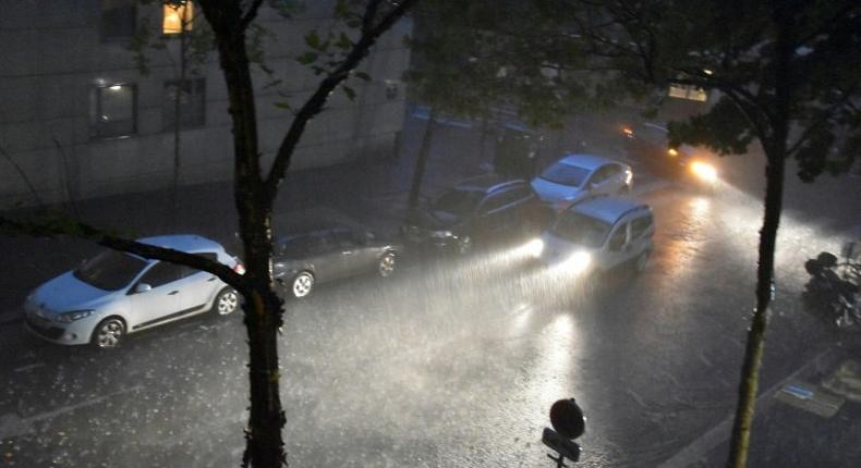 The storm dumped the most rain on Paris over a one-hour period since reliable record-keeping began