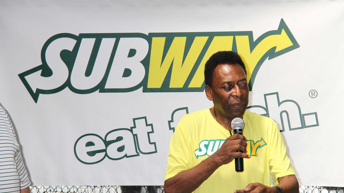 Pele, legenda brazylijskiego futbolu, został ambasadorem znanej marki. Były piłkarz pojawił się na promocji restauracji Subway.