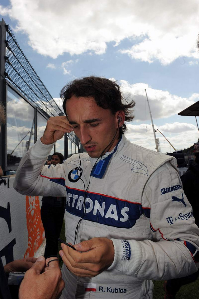 Grand Prix Belgii 2009: dwie gwiazdy wyścigu - Raikkonen i Fisichella (fotogaleria)