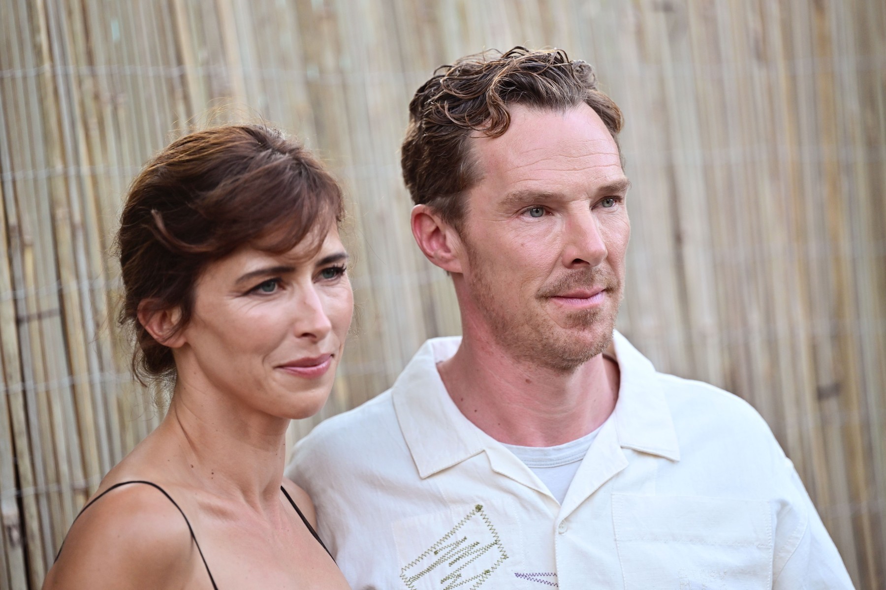 Britský herec Benedict Cumberbatch s manželkou Sophie Hunter.