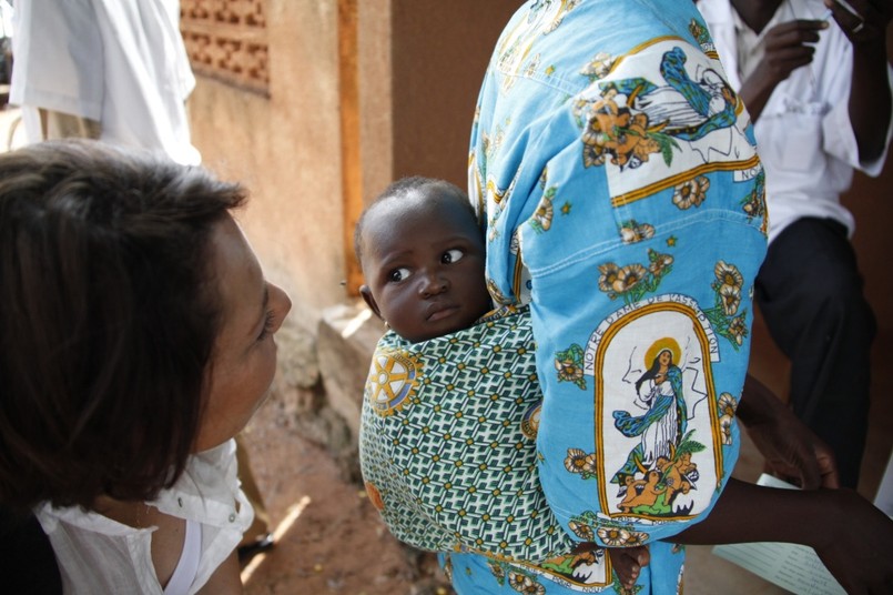 Małgorzata Ostrowska-Królikowska - ambasadorka akcji Pampers-Unicef - w Burkina Faso