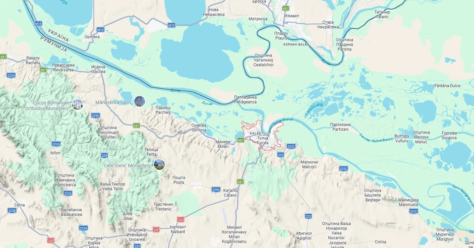 Okrug Tulča, na granici sa Ukrajinom