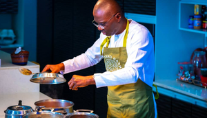 'Chef' Sanwo-Olu channels his inner Hilda Baci on Father's Day [Twitter:@jidesanwoolu]