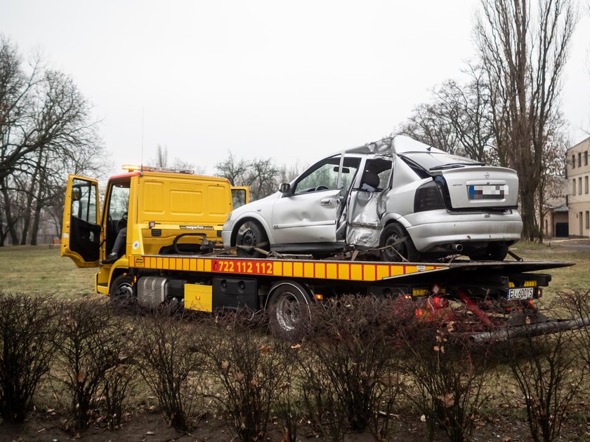 Wypadek na Piłsudskiego w Łodzi