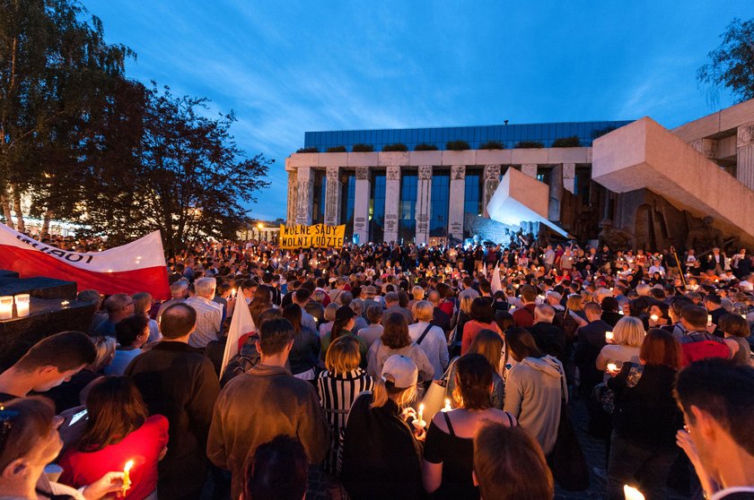 Protest w obronie Sądu Najwyższego