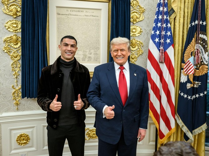 Kristijano Ronlado i Donald Tramp u Beloj kući