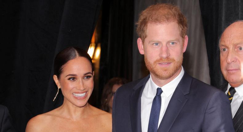 Prince Harry, Duke of Sussex, and Meghan, Duchess of Sussex, attend the 2022 Robert F. Kennedy Human Rights Ripple of Hope Award Gala in New York City in December 2022.REUTERS/Andrew Kelly