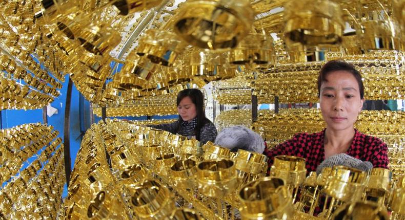 china factory gold