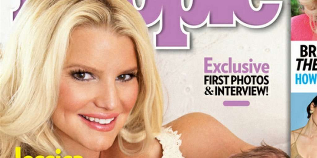 Jessica Simpson dziecko People okładka