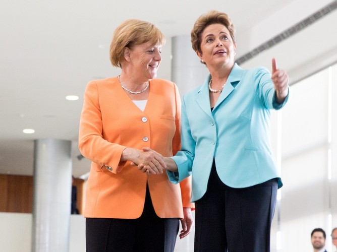 Dilma Rousseff i Angela Merkel