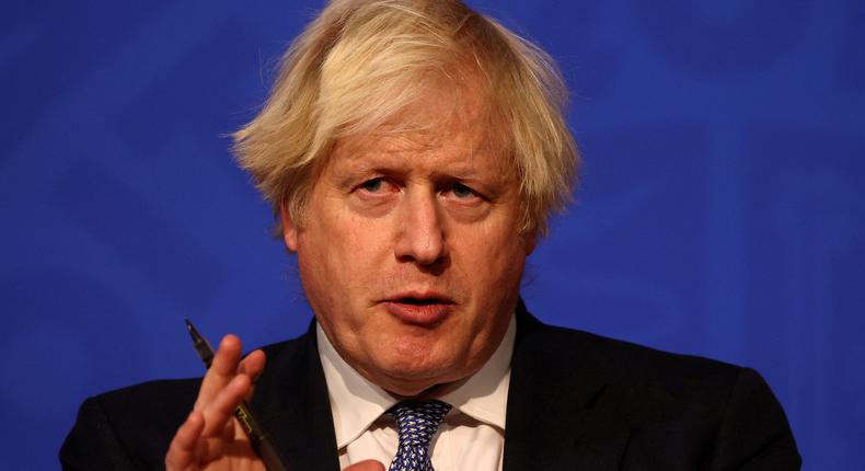 Former British Prime Minister Boris Johnson