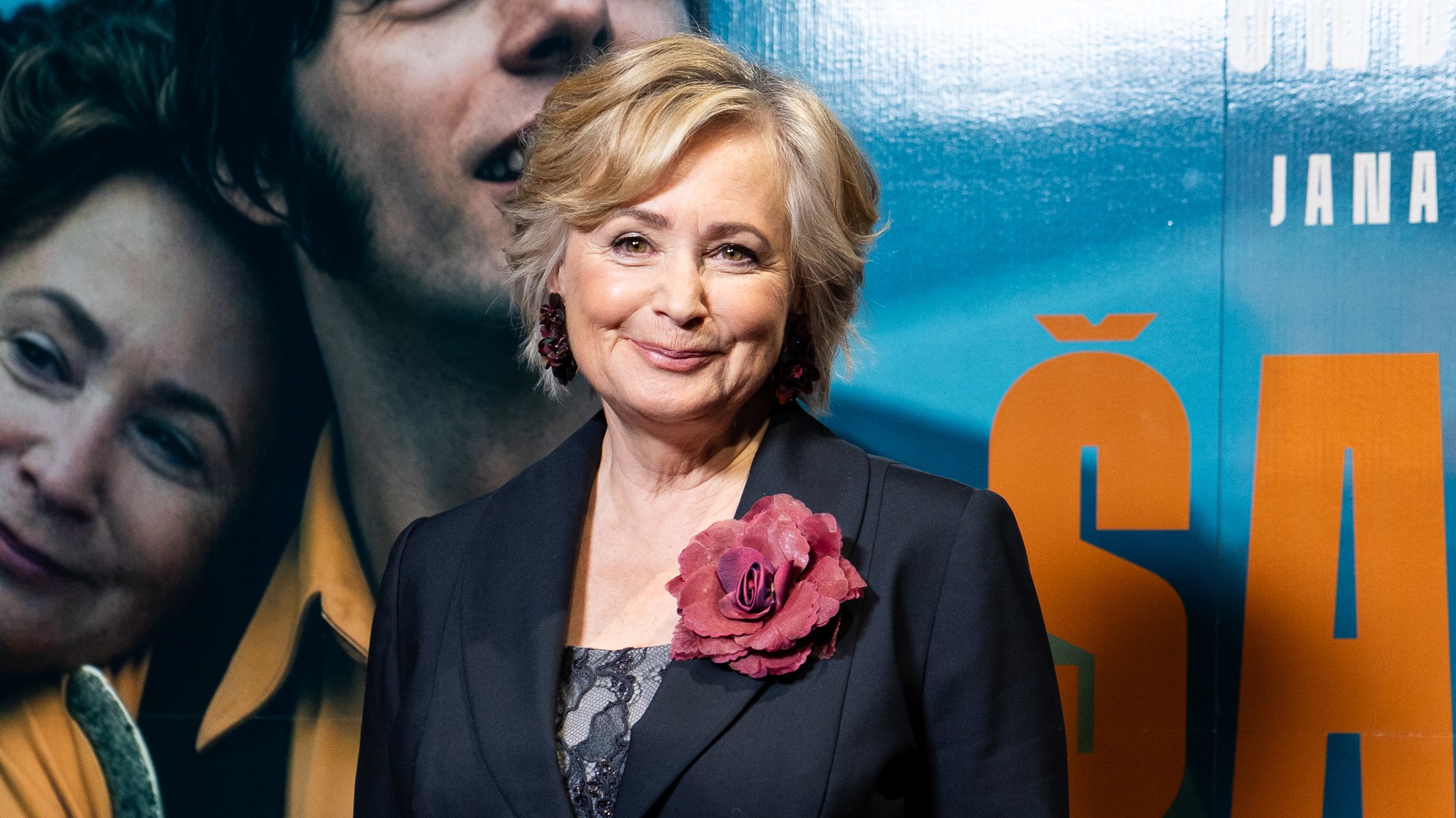 Jana Nagyová na premiére filmu Šampión.