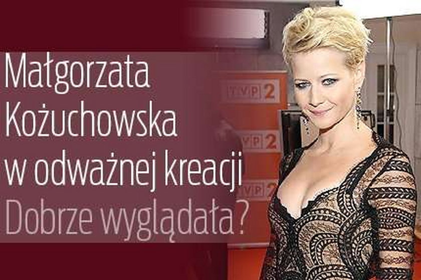 Kożuchowska w odważnej kreacji. Dobrze wyglądała?