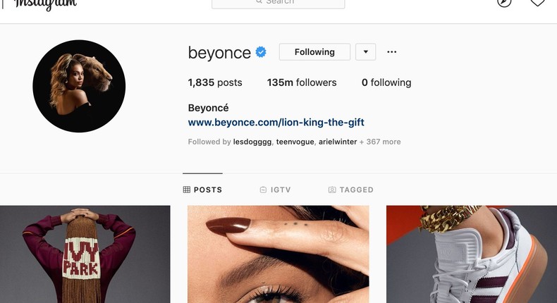 Beyoncé revealed the first look at her Adidas collaboration in a series ...