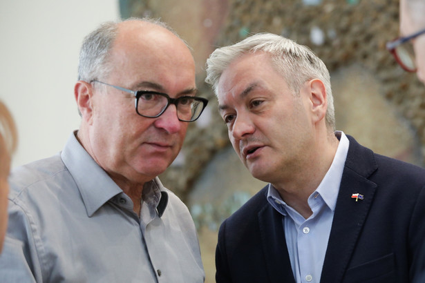 Współprzewodniczący Nowej Lewicy Włodzimierz Czarzasty oraz Robert Biedroń