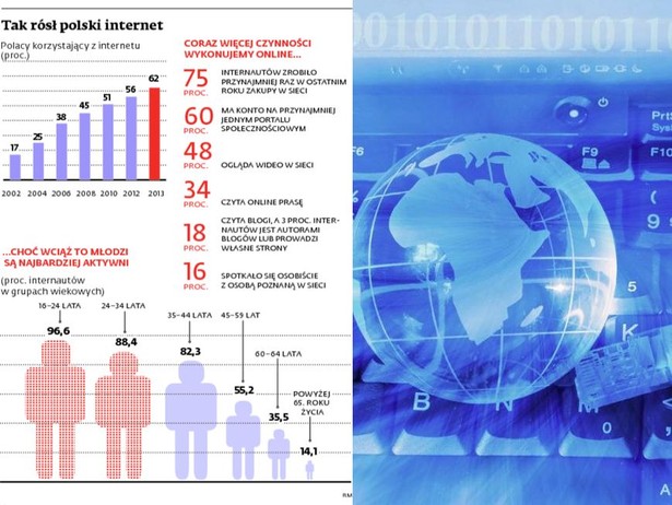 Tak rósł polski internet