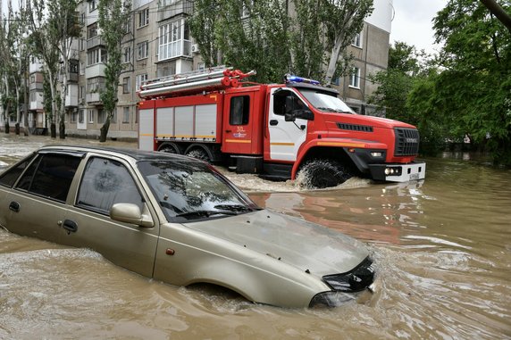 Jałta i Kercz podtopione po ulewach