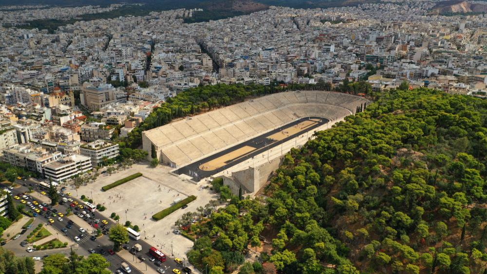 Štadión Panathenaic je rodiskom moderných olympíjskych hier.