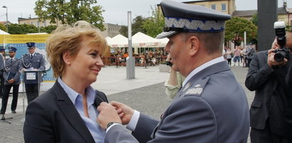 Hanna Zdanowska z medalem. Za zasługi dla policji