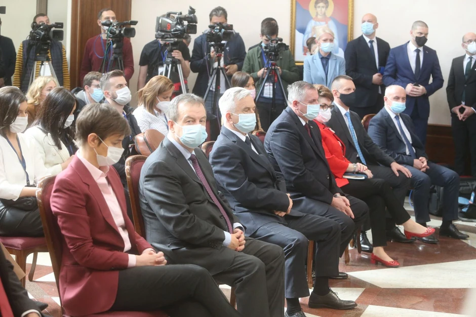 Ana Brnabić, Ivica Dačić, Nedeljko Čubrilović i Radovan Višković