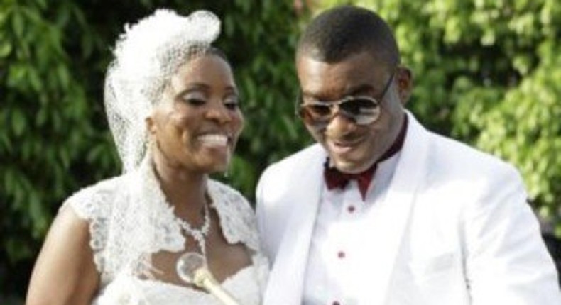 Chidi Mokeme and wife