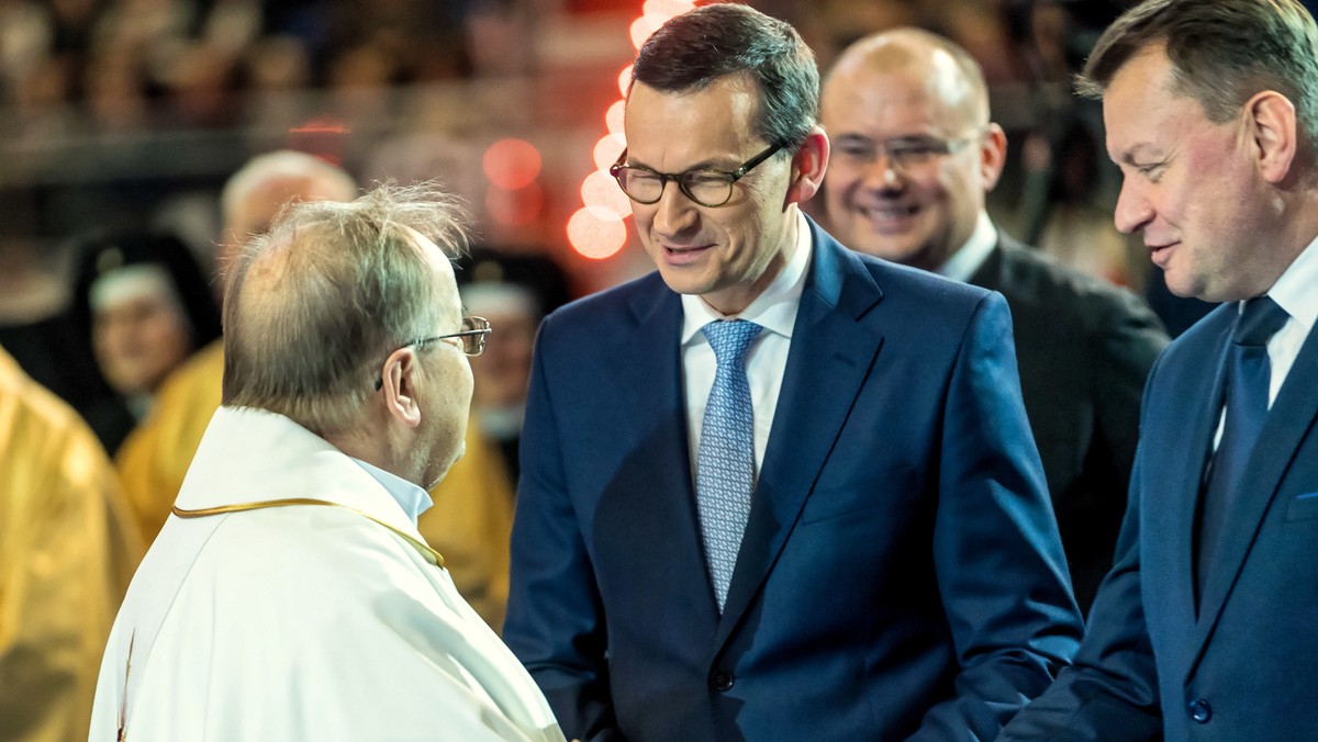 Ojciec Tadeusz Rydzyk i premier Mateusz Morawiecki