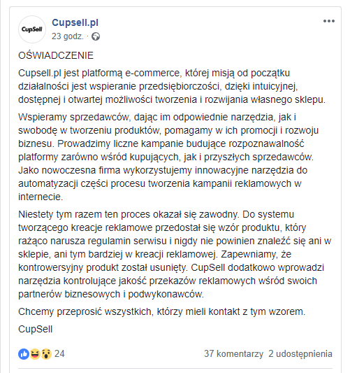 Facebook/Cupsell.pl