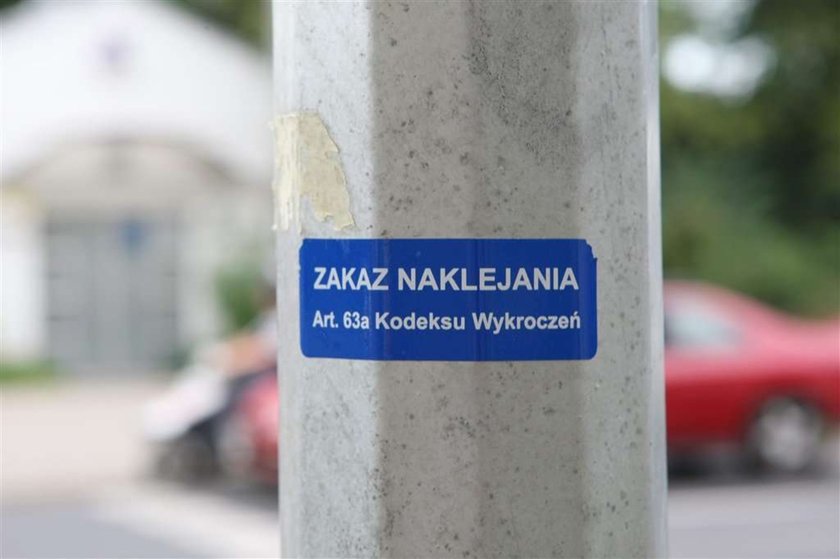 Naklejki o zakazie naklejania zaśmiecąją Poznań