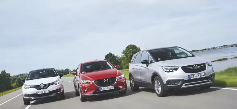 Małe może być wielkie: nowy Opel Crossland X kontra Mazda CX-3 i Renault Captur