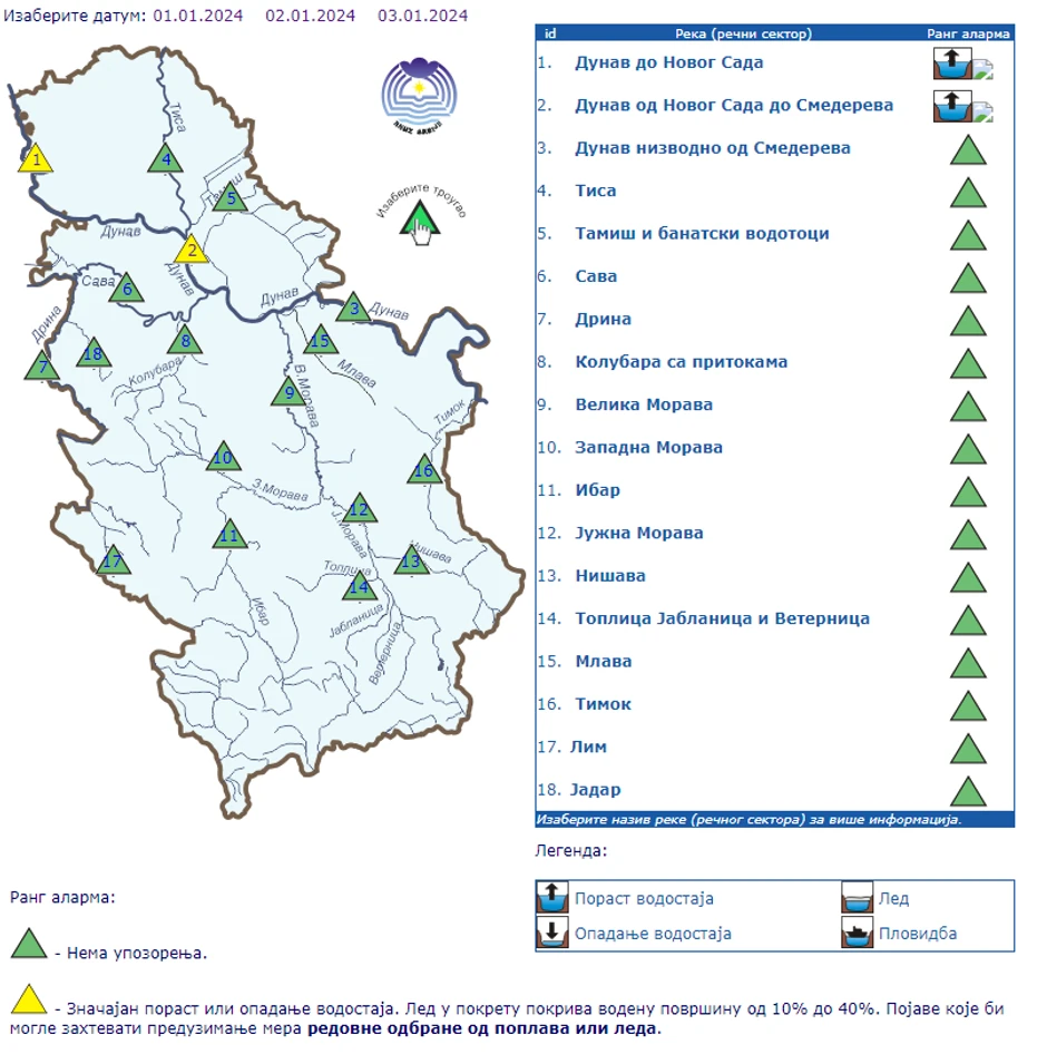 Porast vodostaja Dunava