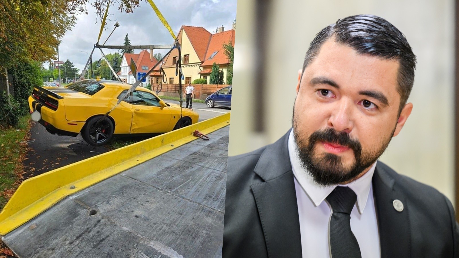 Šéf SIS Pavol Gašpar bol účastníkom nehody. 