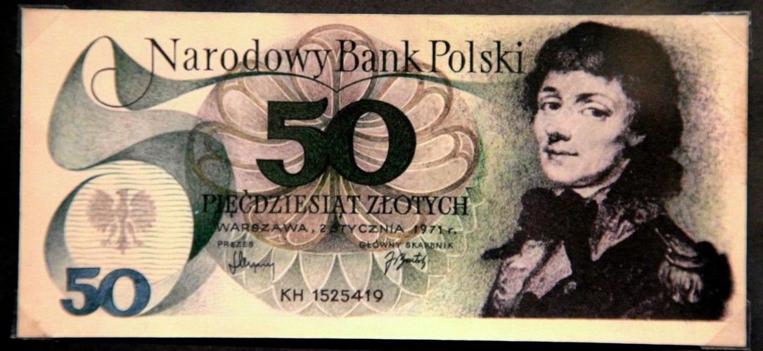 Banknoty polskie. Projektant i grafik ANDRZEJ HEIDRICH
