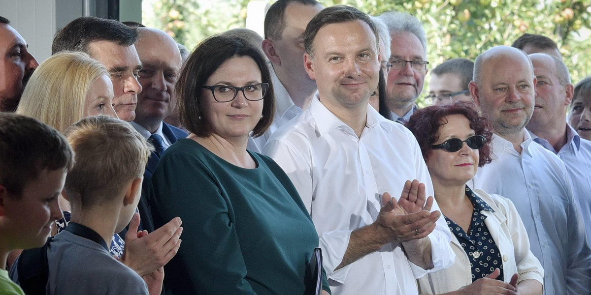 Małgorzata Sadurska i Andrzej Duda