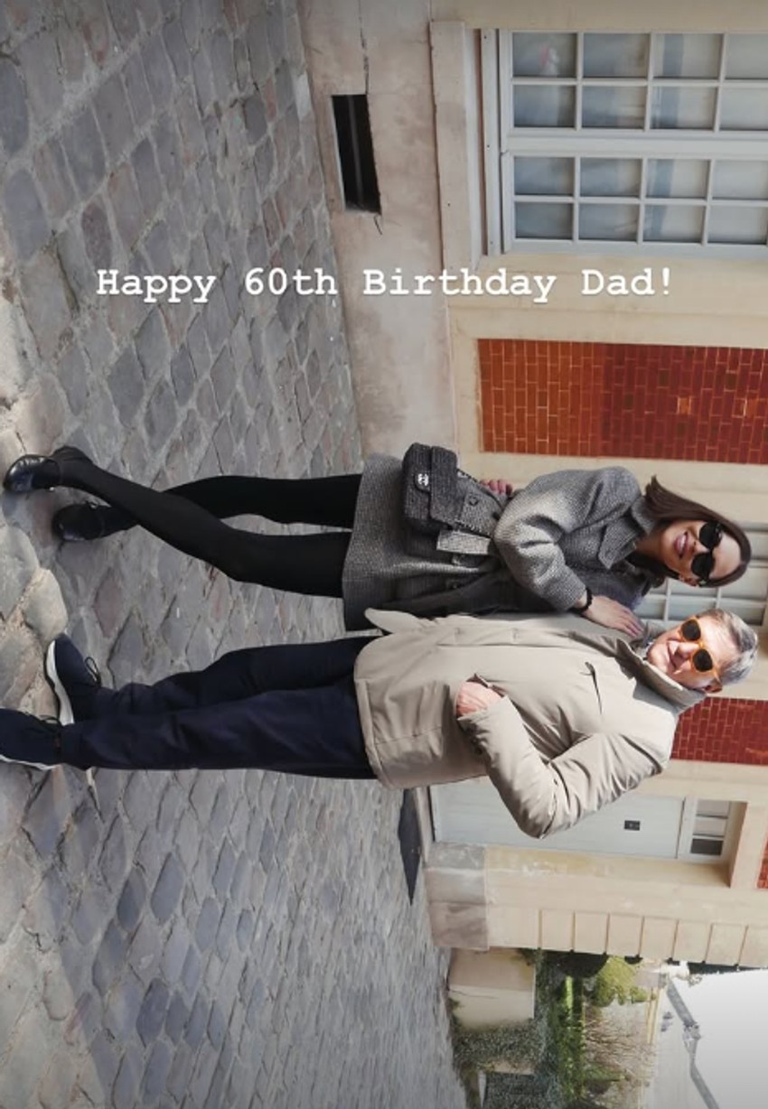 Anja Valente čestitala ocu rođendan