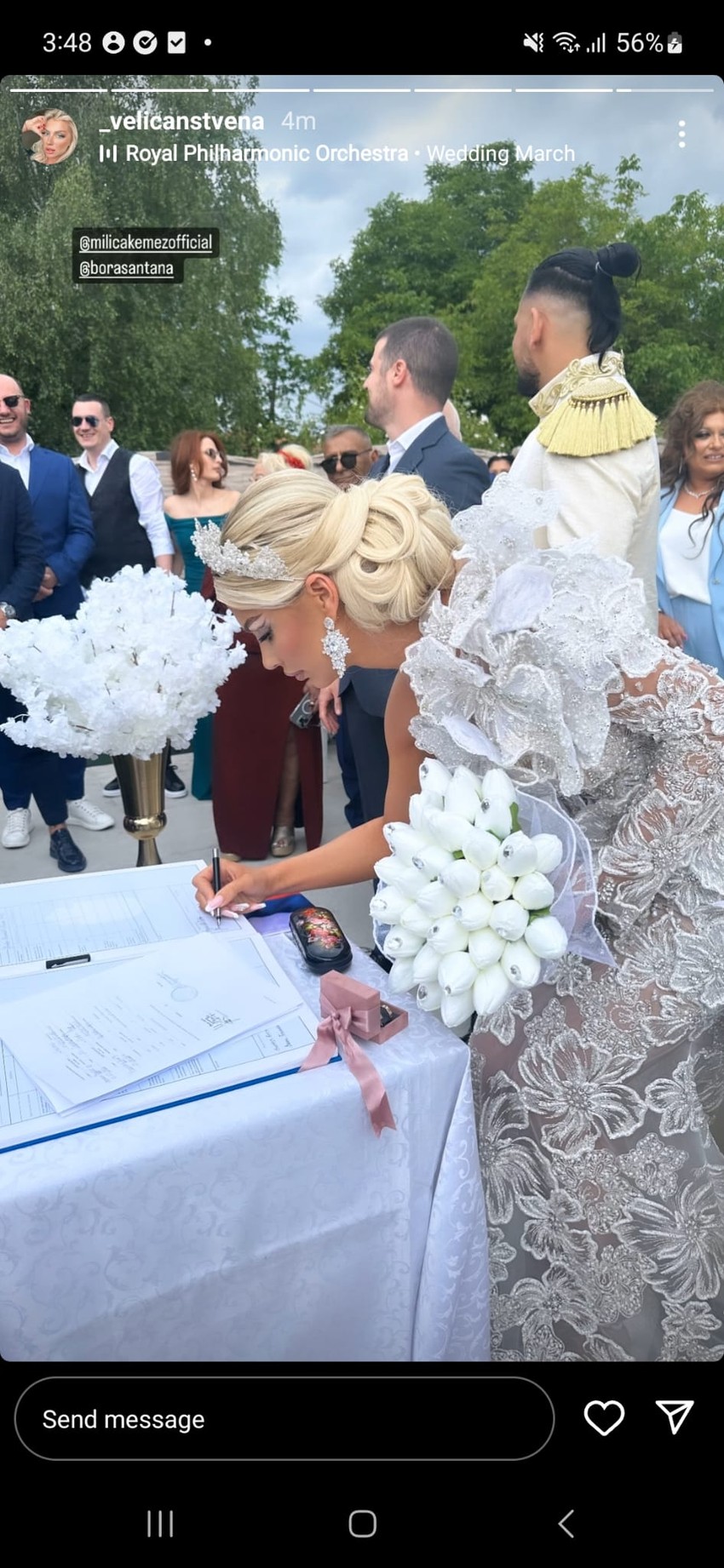 Venčali se Bora Santana i Milica Kemez