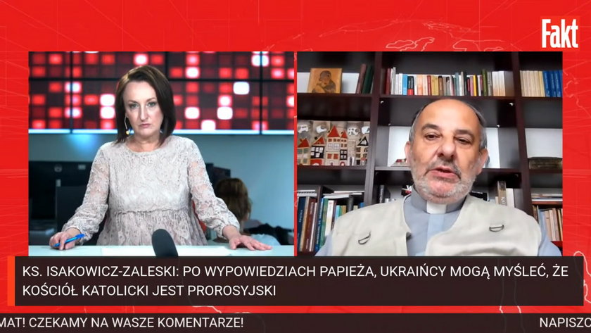 ks. Tadeusz Isakowicz- Zaleski w programie Fakt Live