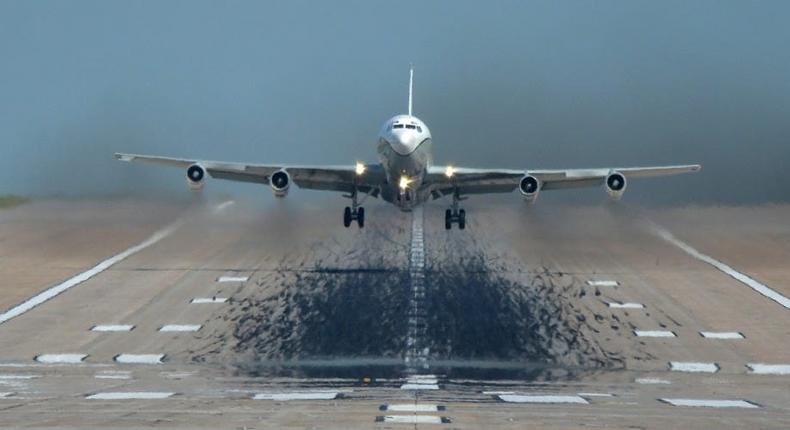 A US Open Skies aircraft takes off