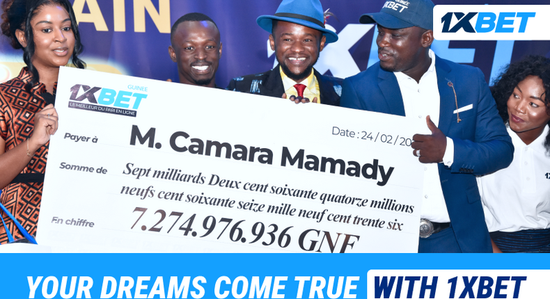 1xBet paid out over $836,000 to a player from Africa!