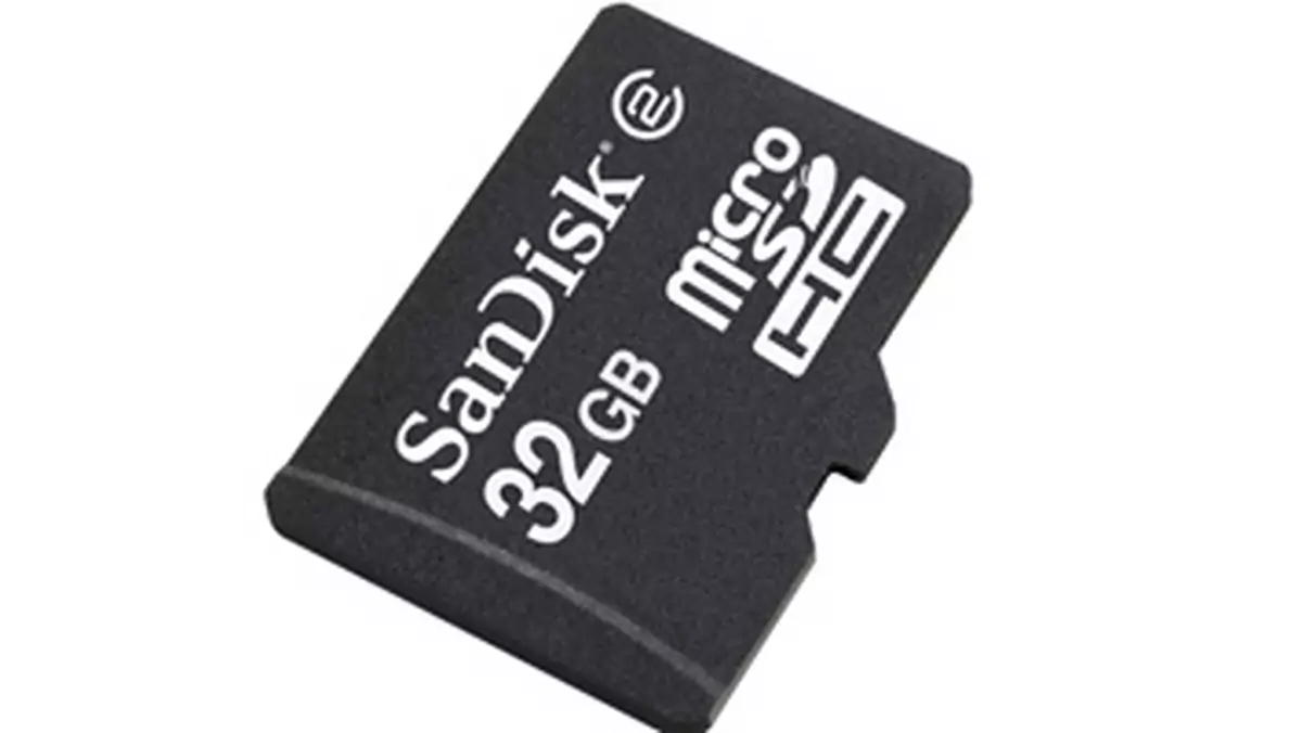 Sandisk wprowadza do sprzedaży kartę microSDHC 32GB