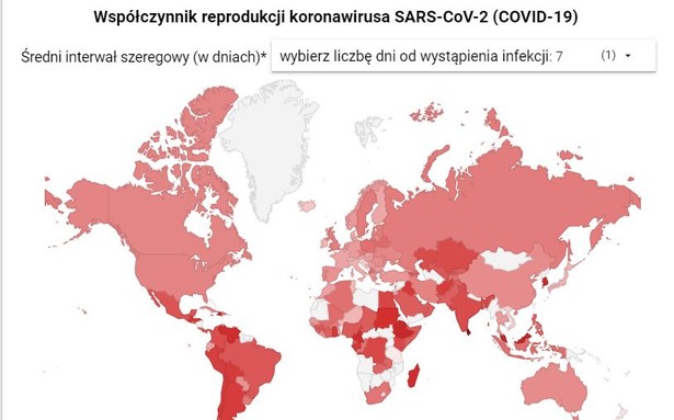 Współczynnik R w Polsce i na świecie. Oto najnowsze dane [MAPA - 13.11.2020 r.]