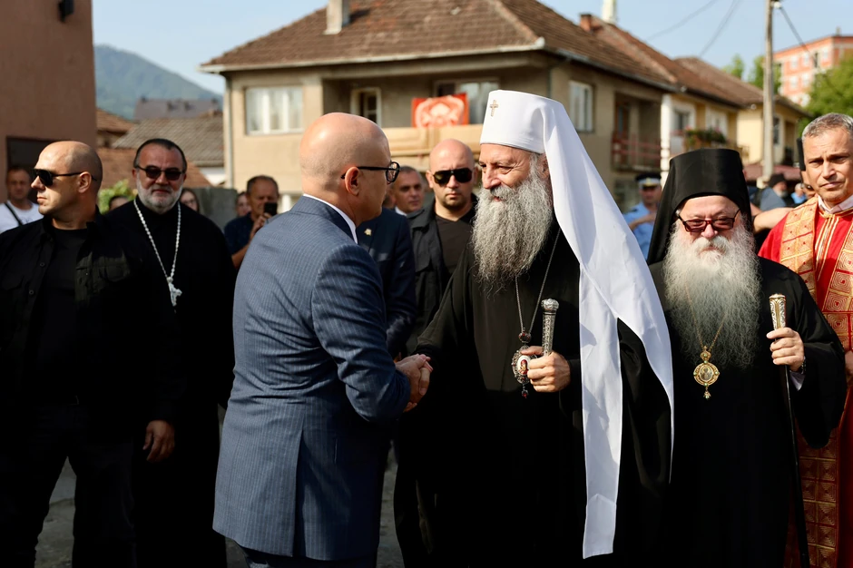 Miloš Vučević i patrijarh Porfirije
